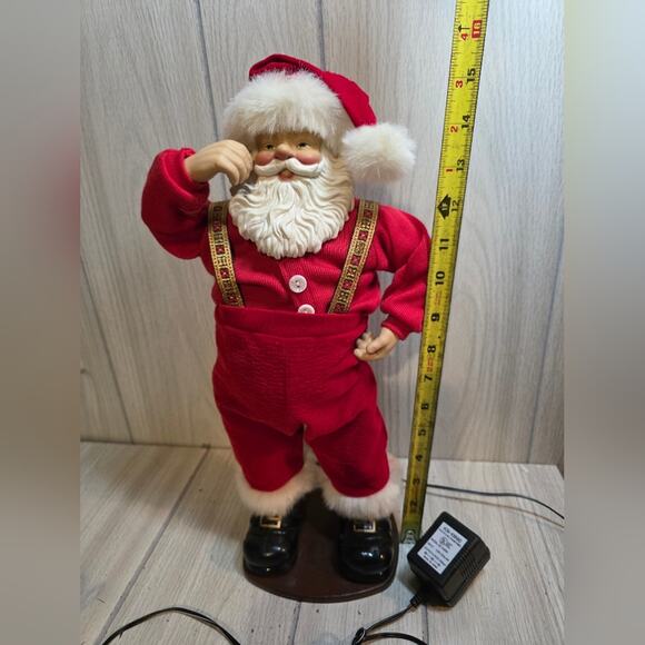 Vtg 1998 Singing Dancing Santa Claus Animated Holiday Decor Christmas Fantasy - Picture 7 of 7
